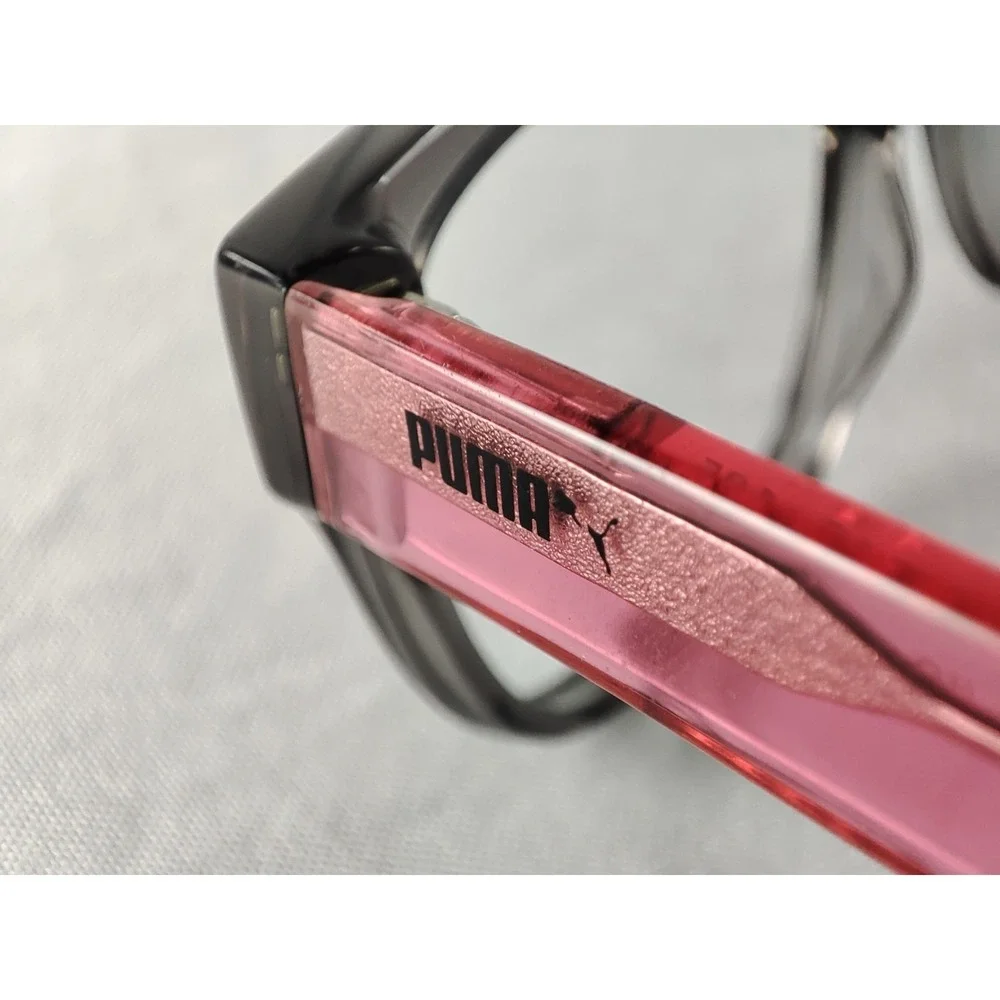 Puma Junior PJ0003O 003 Grey Pink Eyeglass Frames 48-15-125 Kids Girls